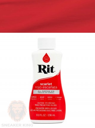 Барвник для натуральних тканин RIT All-Purpose Dye Scarlet (яскраво-червоний), 236 мл